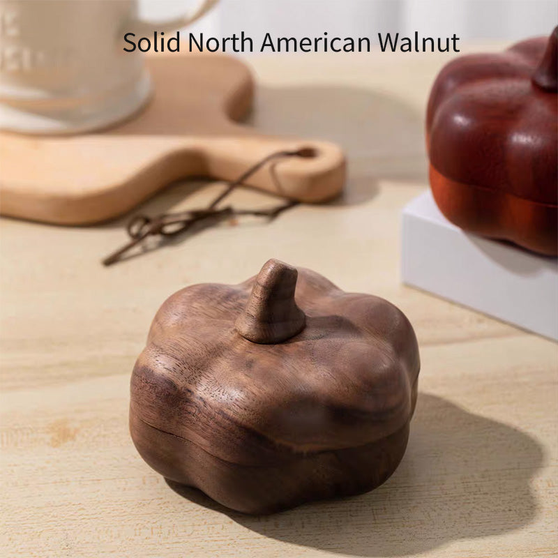 Walnut Pumpkin Jewelry Box