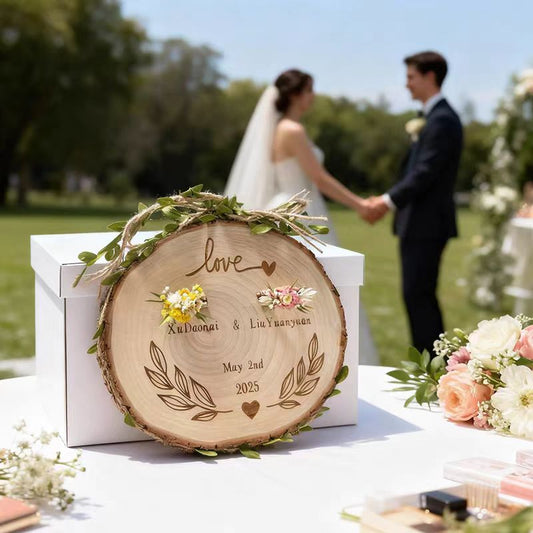 Personalized Cedar Wood Ring Box — Hand-Sanded