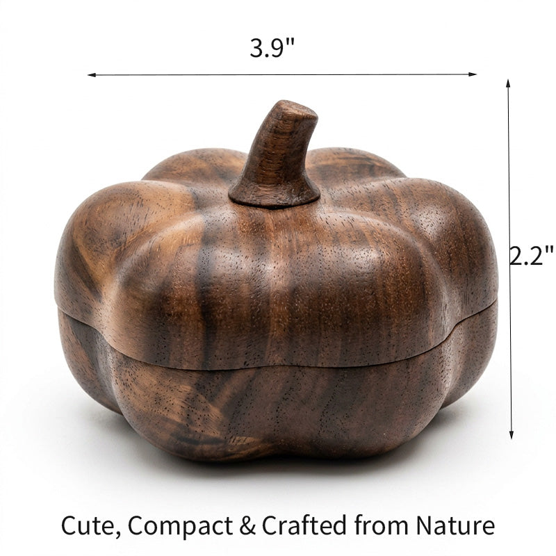 Walnut Pumpkin Jewelry Box