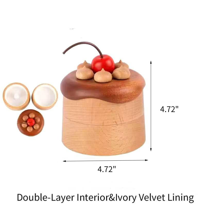 Cake & Cocoa Brown Jewelry Boxes — Solid Wood
