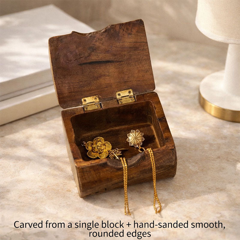 Handcrafted Solid Monkeywood Jewelry Box