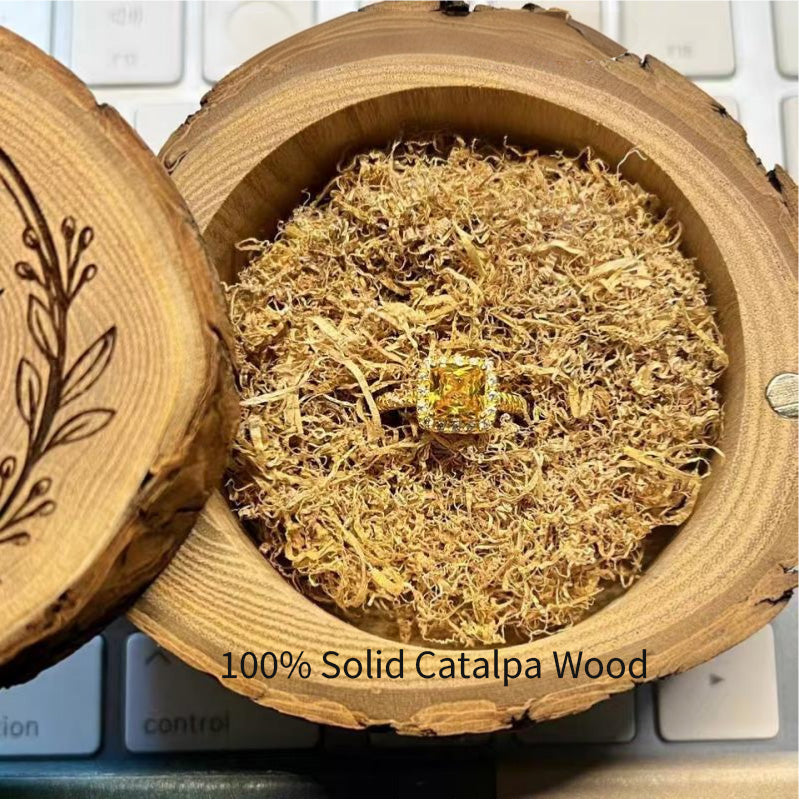 Sliding-Lid Wedding Ring Box
