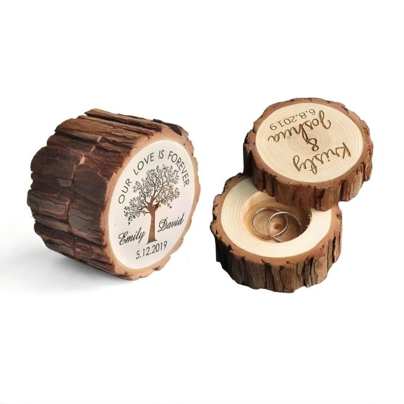 Sliding-Lid Wedding Ring Box